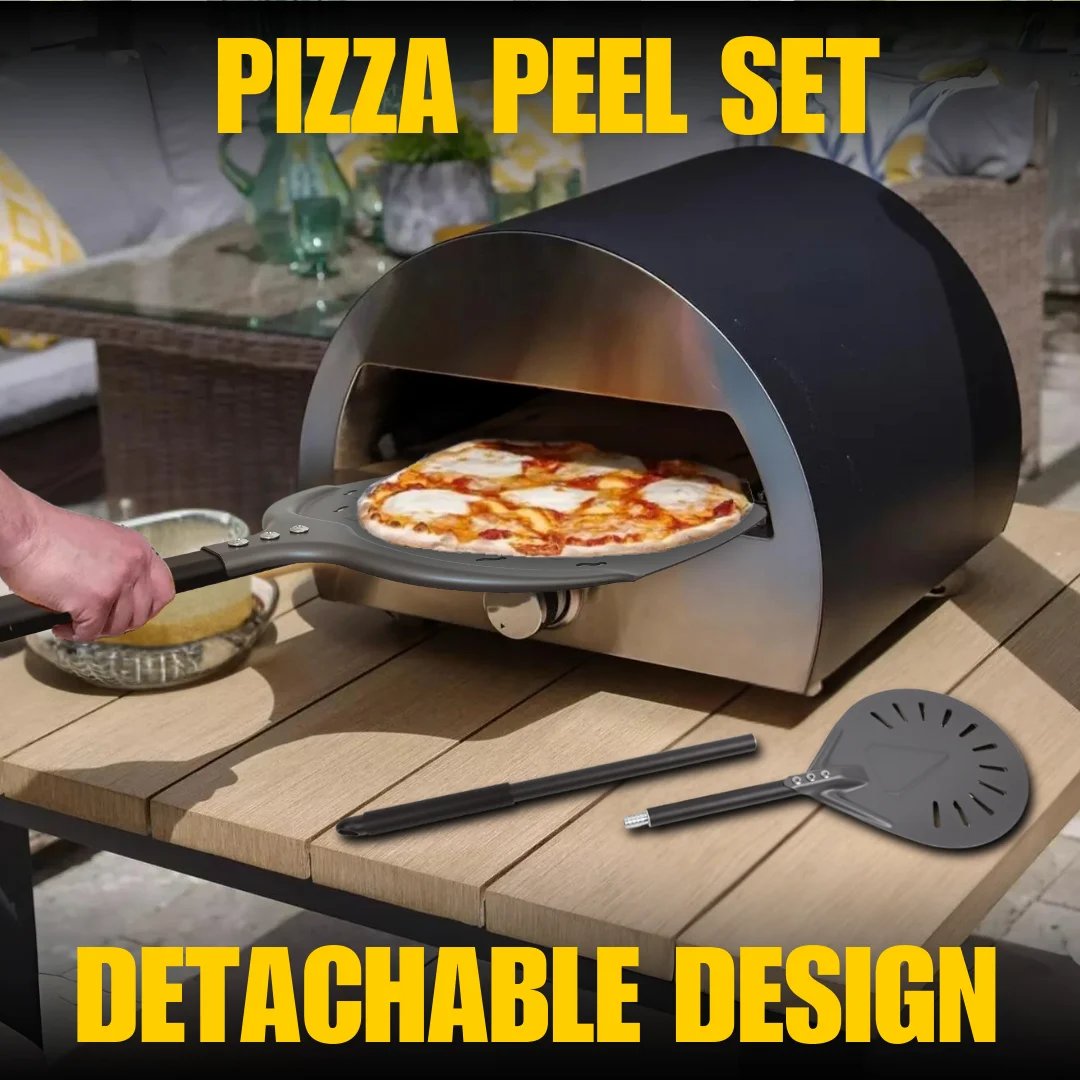 12 13 14 &7 Inch Pizza Peel Long Handle Turning Paddle Aluminum Pizza Turner Baking Tool Perforated Kitchen Accessories