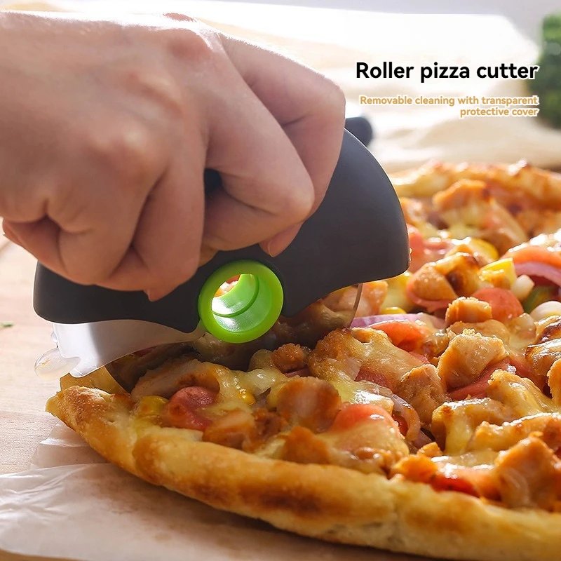 Detachable Stainless Steel Pizza Cutter Pizza Wheel Roller Knife Dough Pizza Cutter Kitchen Accessories Baking Tools