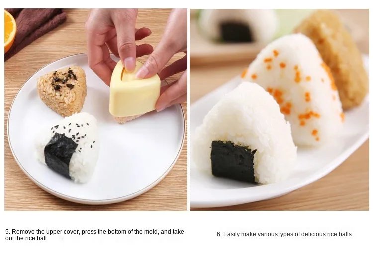 Onigiri Mold Home Kitchen Food Utensils for Kitchen 1-2PCS Kit Sushi Press Convenient Japan DIY Bento Accessories Rice Balls New