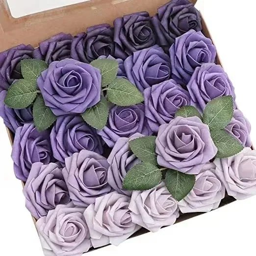 Rose Artificial Flowers 15/25/100pcs Foam Fake Roses Wedding Bouquets Centerpieces Mothers Day Valentines Gifts Party Decoration Rose Artificial Flowers 15/25/100pcs Foam Fake Roses Wedding Bouquets Centerpieces Mothers Day Valentines Gifts Party Decoration