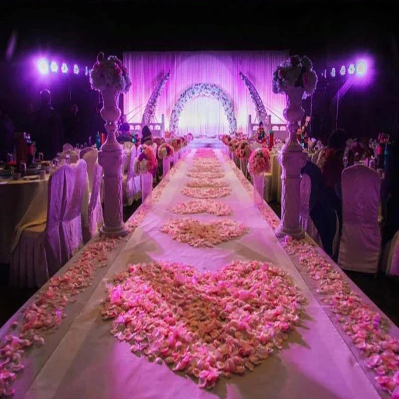 Artificial Wedding Rose Petals Romantic Silk Petals Flower Petals Valentine Day Wedding Marriage Party Rose Leaves Decoration