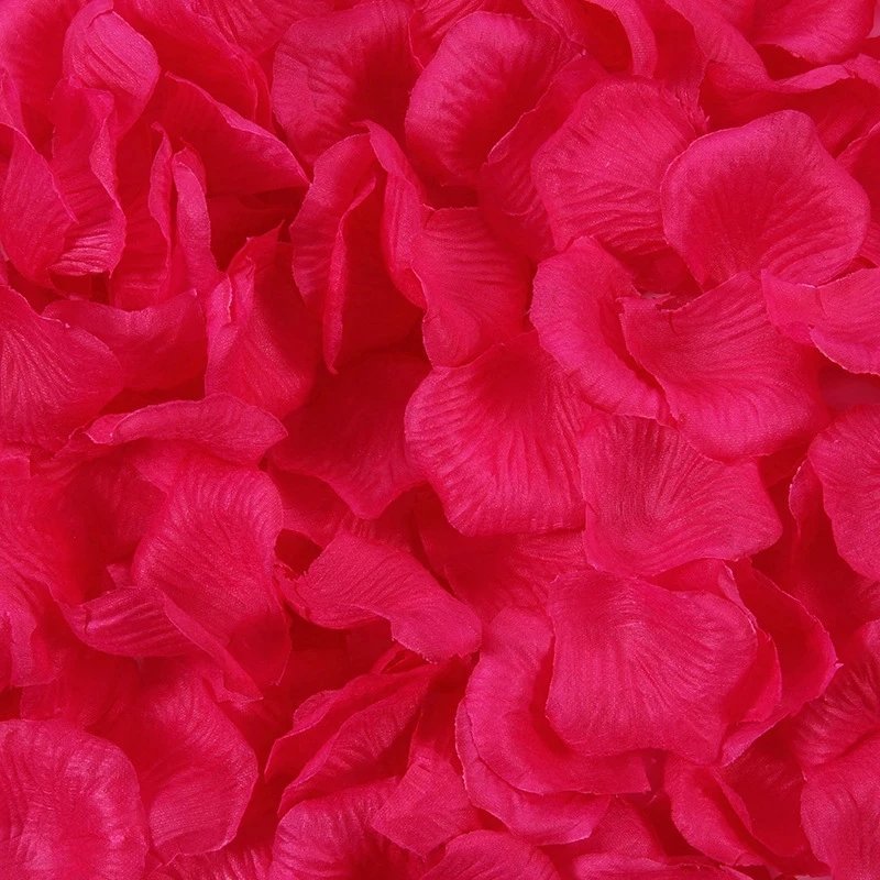 Artificial Wedding Rose Petals Romantic Silk Petals Flower Petals Valentine Day Wedding Marriage Party Rose Leaves Decoration