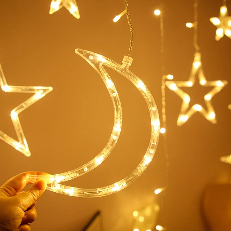 Moon Star Ramadan Decor Led Curtain Garland Fairly Light Eid Mubarak Ramadan Decoration Islam Muslim Party Eid Al Adha Decor Moon Star Ramadan Decor Led Curtain Garland Fairly Light Eid Mubarak Ramadan Decoration Islam Muslim Party Eid Al Adha Decor