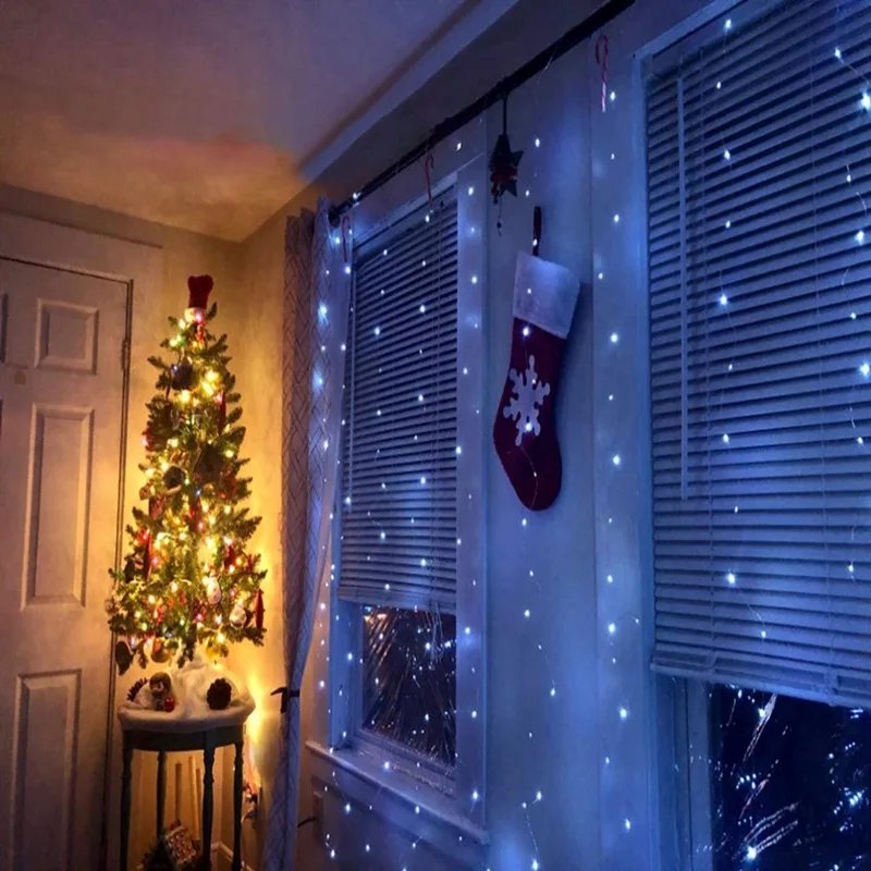 3M LED Curtain Garland Light String Remote Control USB Fairy Lamp Rustic Wedding Christmas Ramadan Decoration 2025 Eid Mubarak 3M LED Curtain Garland Light String Remote Control USB Fairy Lamp Rustic Wedding Christmas Ramadan Decoration 2025 Eid Mubarak