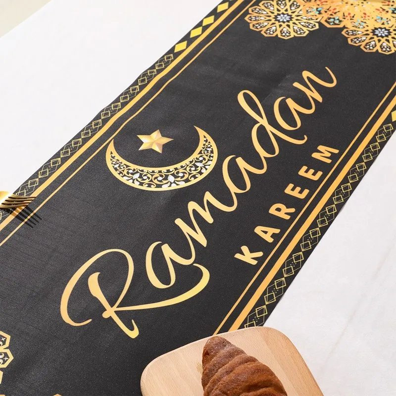 Ramadan Kareem Table Runner Eid Mubarak Decor 2025 for Home Ramadan Mubarak Islamic Muslim Party Eid Al-Fitr Gifts Ramadan Decor Ramadan Kareem Table Runner Eid Mubarak Decor 2025 for Home Ramadan Mubarak Islamic Muslim Party Eid Al-Fitr Gifts Ramadan Decor