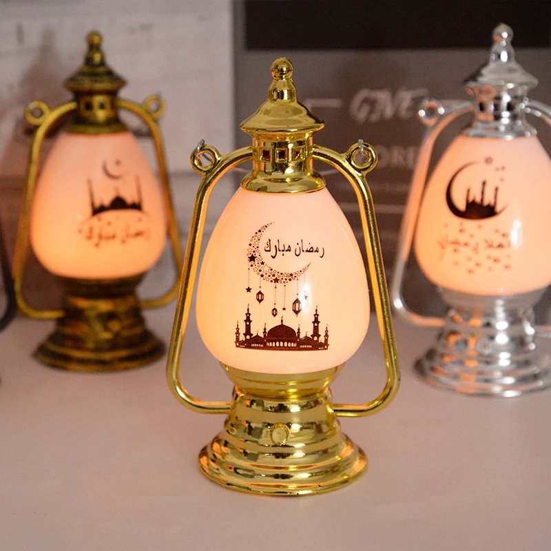 Eid mubarak Hurricane Lamp Retro Coal Oil Windproof Lamp Eid Al Fitr Mosque Decor Islamic Ramadan Kareem Festival Party Supplies