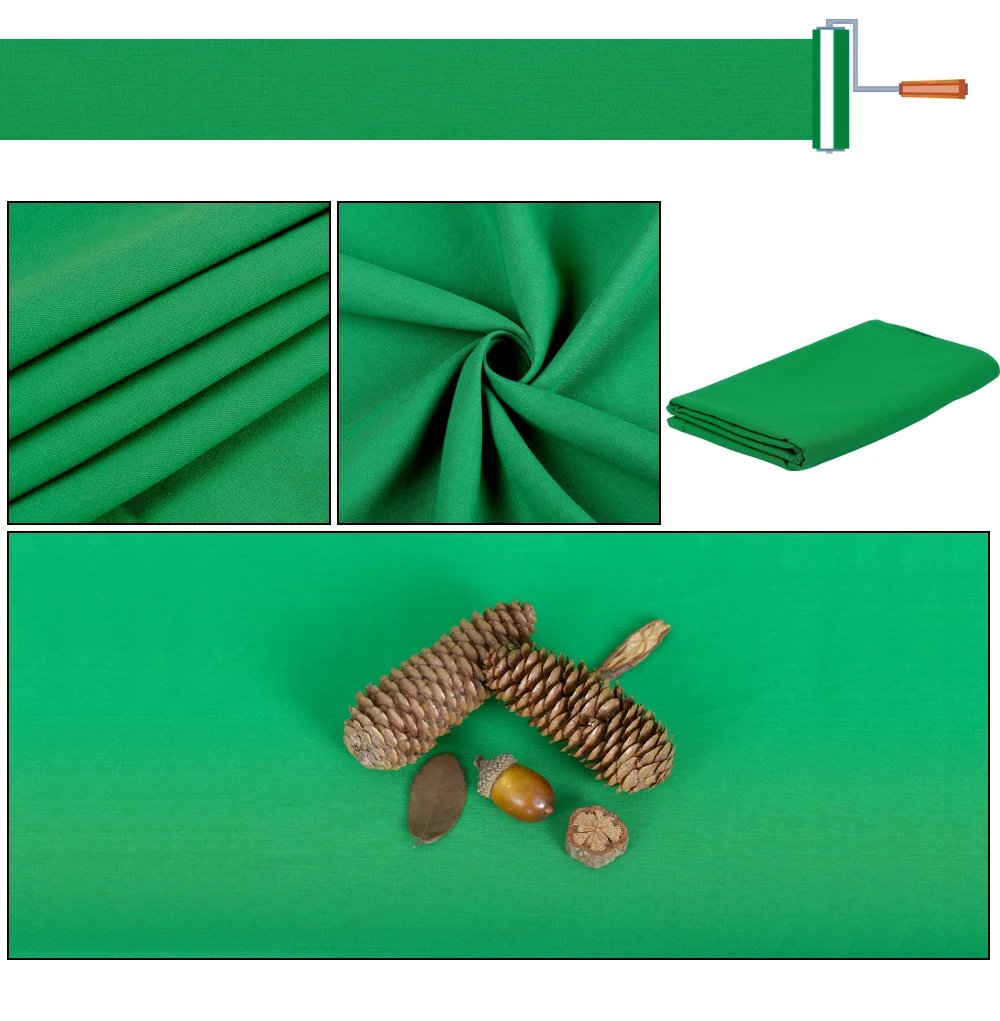 SH Photography Photo Background Green Screen Backdrop Professional White/Black/Gray Smooth Muslin Backdrops For Photo Shoot Prop