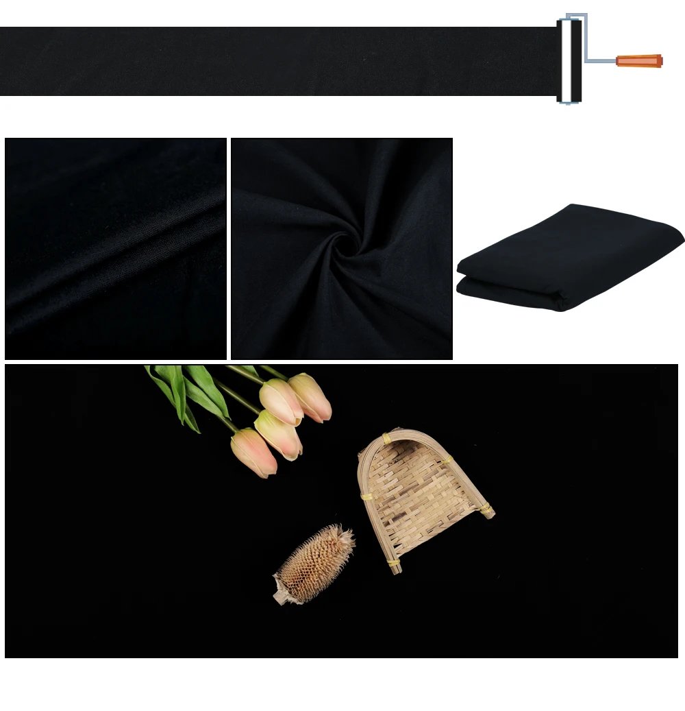 SH Photography Photo Background Green Screen Backdrop Professional White/Black/Gray Smooth Muslin Backdrops For Photo Shoot Prop
