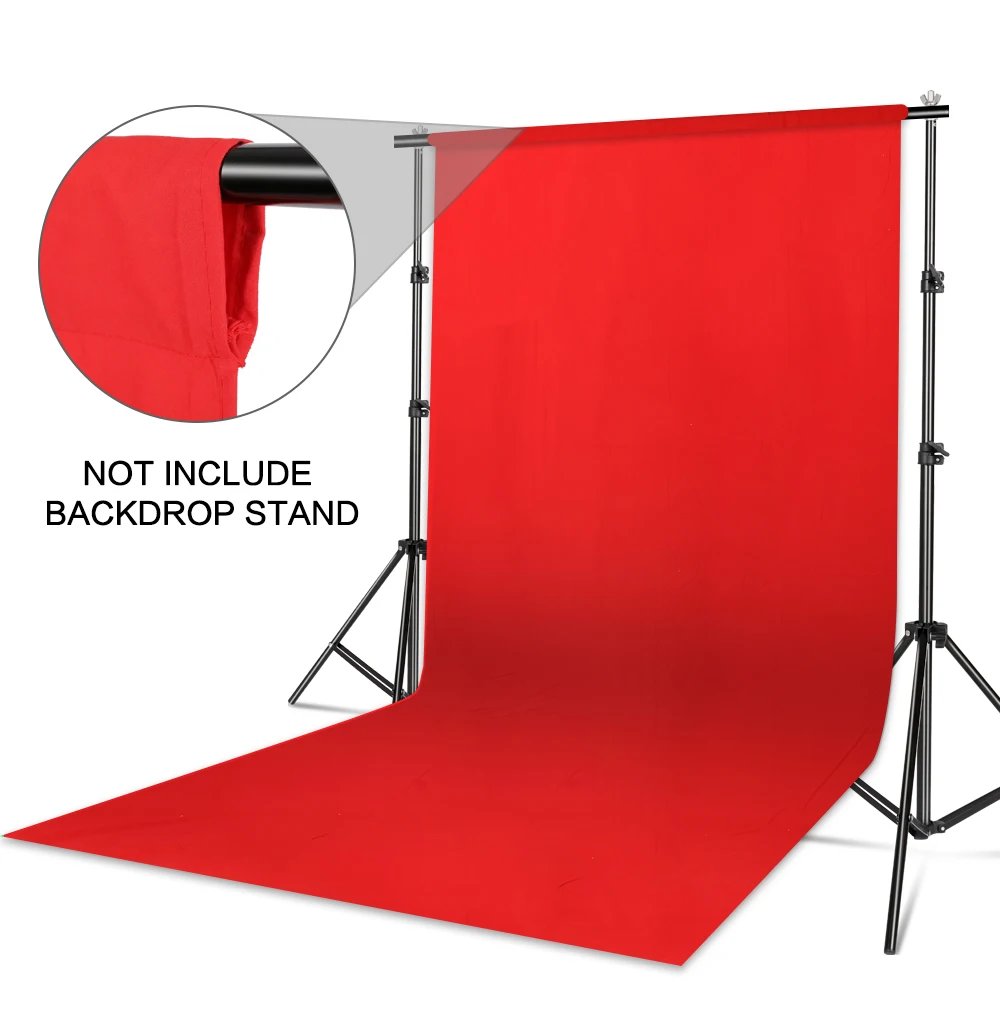 SH Photography Photo Background Green Screen Backdrop Professional White/Black/Gray Smooth Muslin Backdrops For Photo Shoot Prop